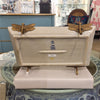 Danny's Fine Porcelain Porcelain Tray with Bronze Dragonfly - Tobacco Leaf