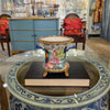 Danny's Fine Porcelain Porcelain Cachepot with Ormolu Base-Tobacco Leaf A Vibrant Porcelain Cachepot