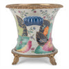 Danny's Fine Porcelain Porcelain Cachepot with Ormolu Base-Tobacco Leaf A Vibrant Porcelain Cachepot