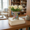 Danny's Fine Porcelain Porcelain Cachepot with Ormolu Base-Tobacco Leaf A Vibrant Porcelain Cachepot