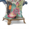 Danny's Fine Porcelain Porcelain Cachepot with Ormolu Base-Tobacco Leaf A Vibrant Porcelain Cachepot