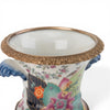 Danny's Fine Porcelain Porcelain Cachepot with Ormolu Base-Tobacco Leaf A Vibrant Porcelain Cachepot