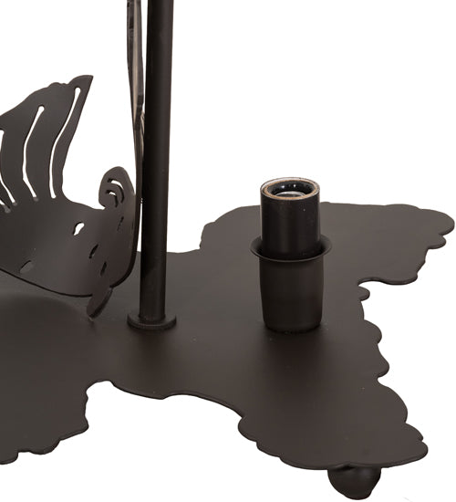 21.5" High Leaping Trout Table Lamp