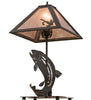 21.5" High Leaping Trout Table Lamp