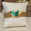 Olivia Riegel Enamel Butterfly Mesh Bracelet