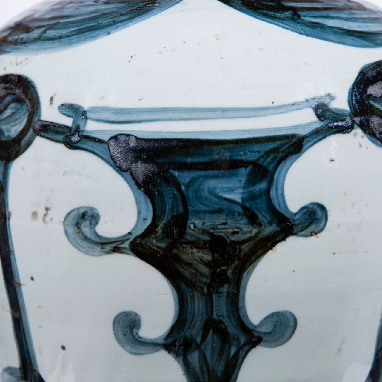 Legend of Asia Blue And White Abstract Painting Jar