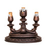13" High Amber Tiffany Pond Lily 3 LT Mantelabra Accent Lamp