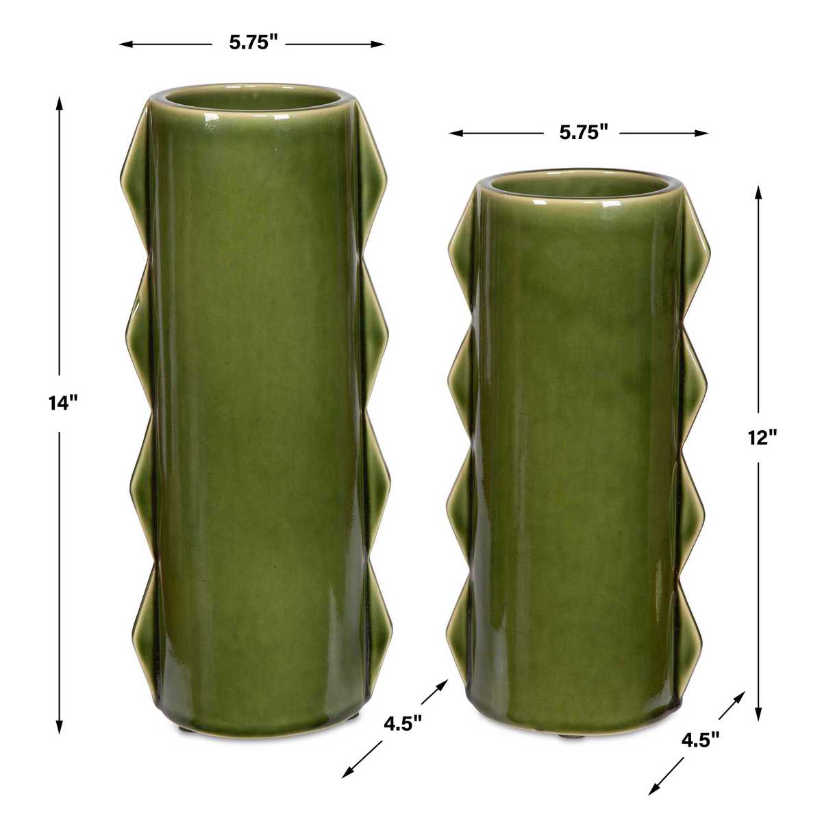 Uttermost Meander Indoor-Outdoor Vases, S/2 - CLOSEOUT