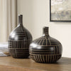 Uttermost Graphite Stride Vases, S/2 - CLOSEOUT