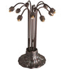 24" High Seafoam/Cranberry Tiffany Pond Lily 10 LT Table Lamp