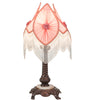 26" High Fabric & Fringe Pink Pontiff Accent Lamp