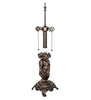 28" High Fabric & Fringe Persian Table Lamp