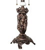 28" High Fabric & Fringe Persian Table Lamp
