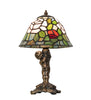 12" High Tiffany Rosebush Cherub Accent Lamp