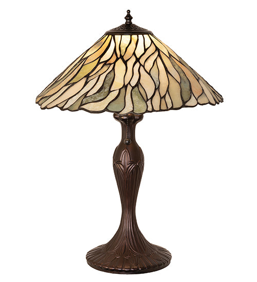 21" High Willow Jadestone Table Lamp