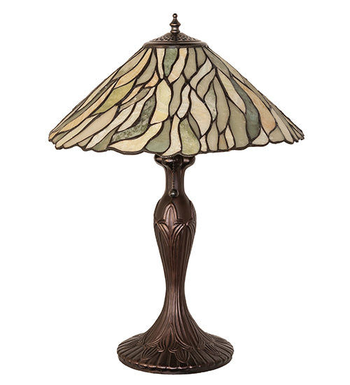 21" High Willow Jadestone Table Lamp