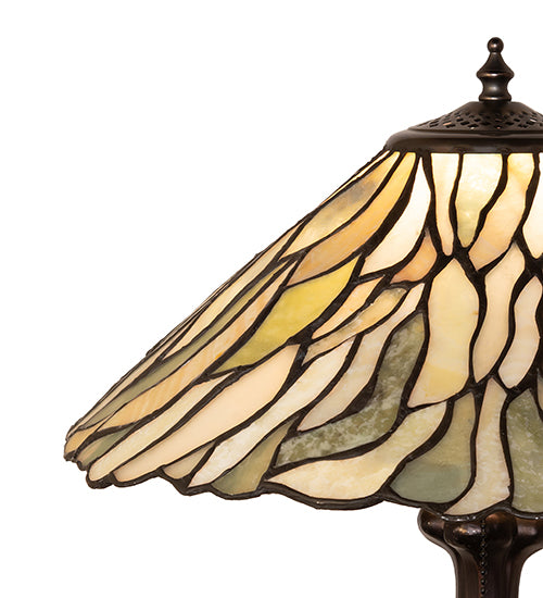21" High Willow Jadestone Table Lamp