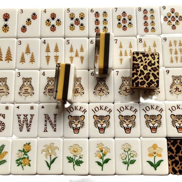 Leopard American Mahjong Tile Set