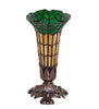 8" High Stained Glass Pond Lily Victorian Accent Lamp