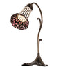 15" High Stained Glass Pond Lily Accent Lamp