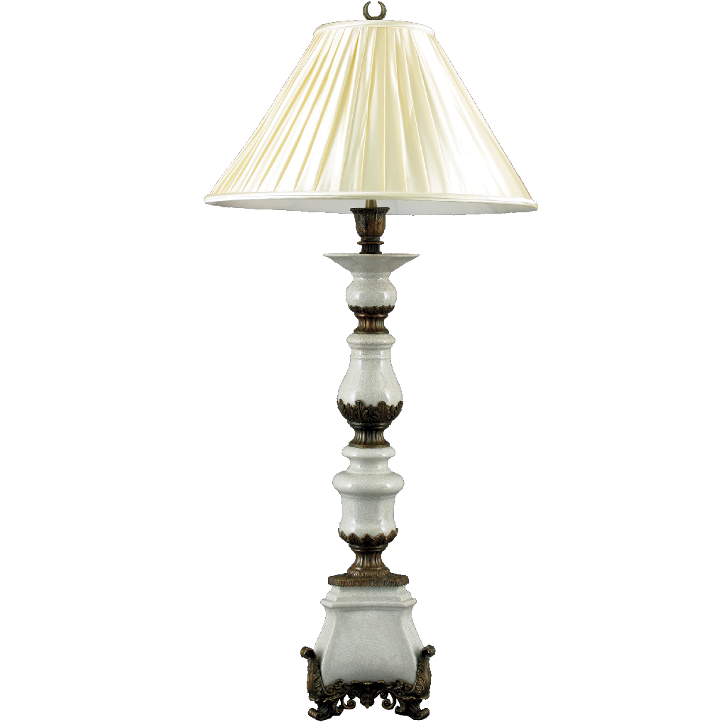 Danny's Fine Porcelain Candle Stand Lamp - CLOSEOUT