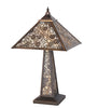 13" Square Lotus Leaf Table Lamp