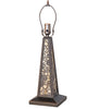 13" Square Lotus Leaf Table Lamp