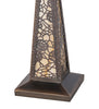 13" Square Lotus Leaf Table Lamp