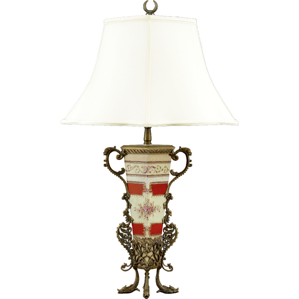 Danny's Fine Porcelain Sq Vase Lamp - CLOSEOUT