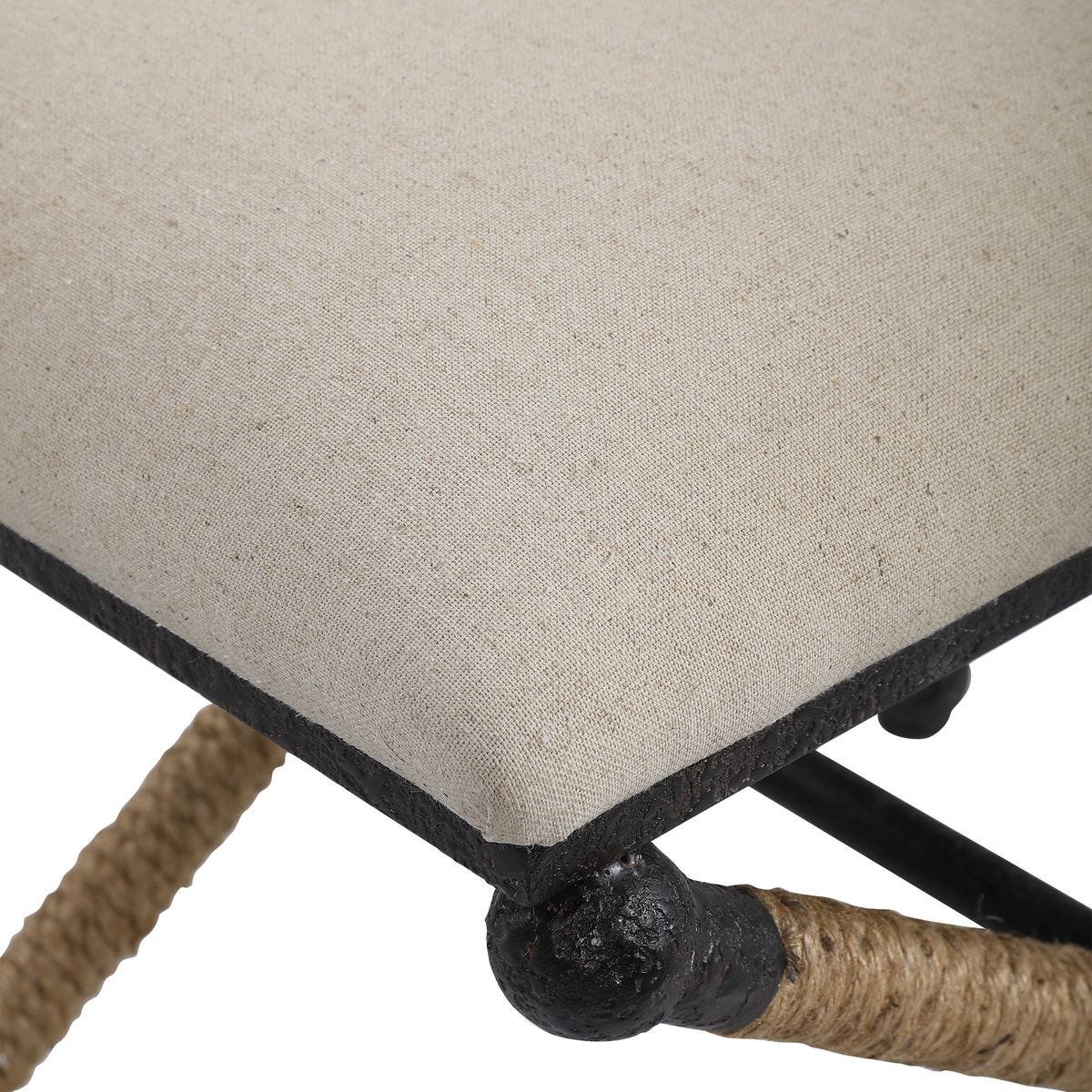 Uttermost Firth Small Bench, Oatmeal - CLOSEOUT