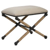 Uttermost Firth Small Bench, Oatmeal - CLOSEOUT