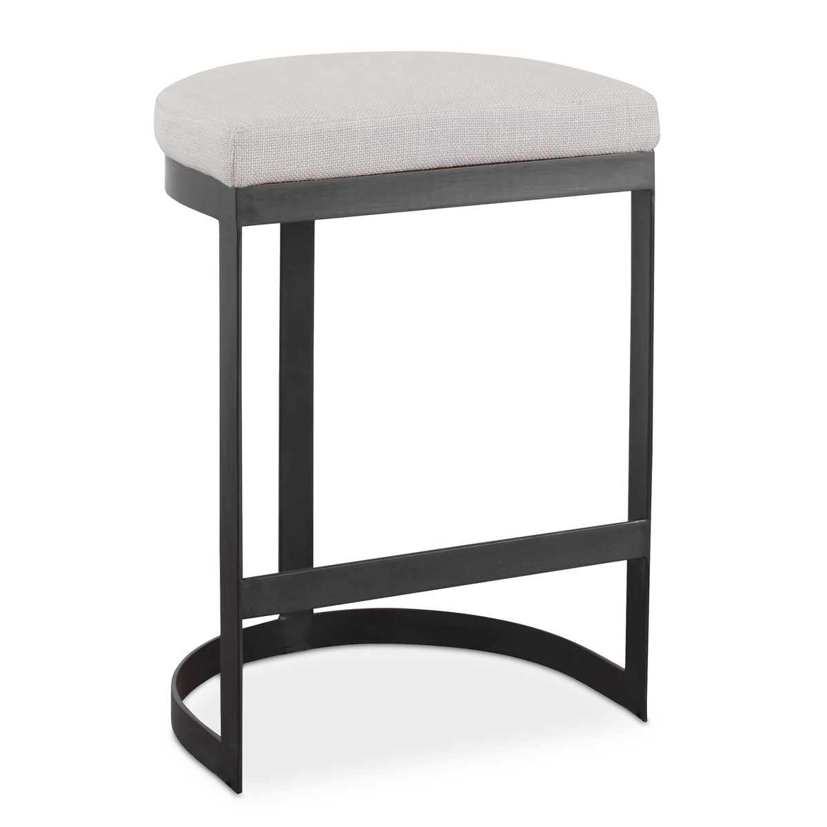 Uttermost Ivanna Counter Stool, Black - Beige - CLOSEOUT