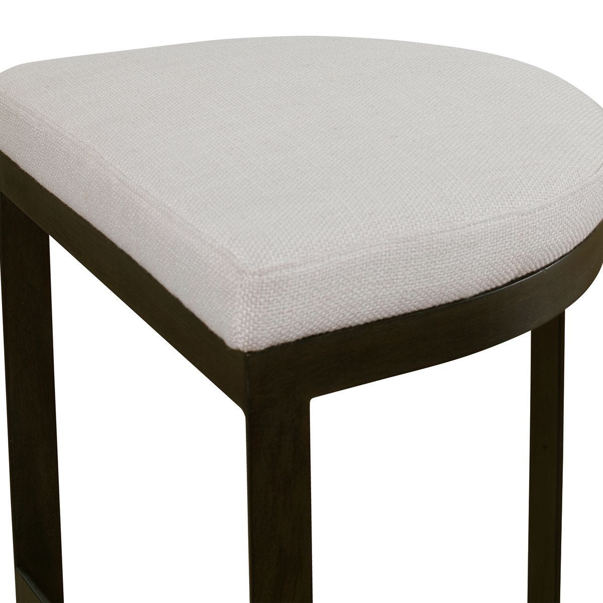 Uttermost Ivanna Counter Stool, Black - Beige - CLOSEOUT