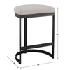 Uttermost Ivanna Counter Stool, Black - Beige - CLOSEOUT