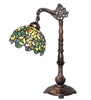 20" High Nightfall Wisteria Bridge Arm Table Lamp