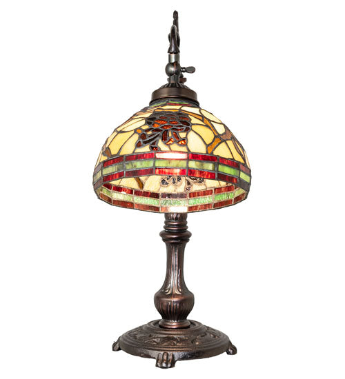 20" High Pinecone Bridge Arm Table Lamp