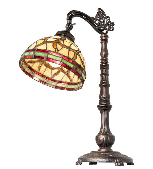 20" High Pinecone Bridge Arm Table Lamp