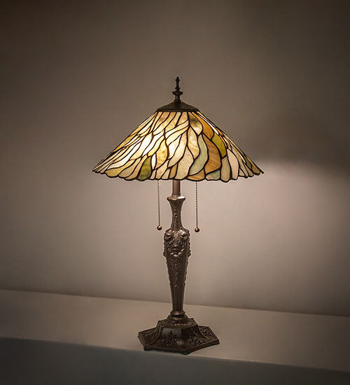 25" High Willow Jadestone Table Lamp