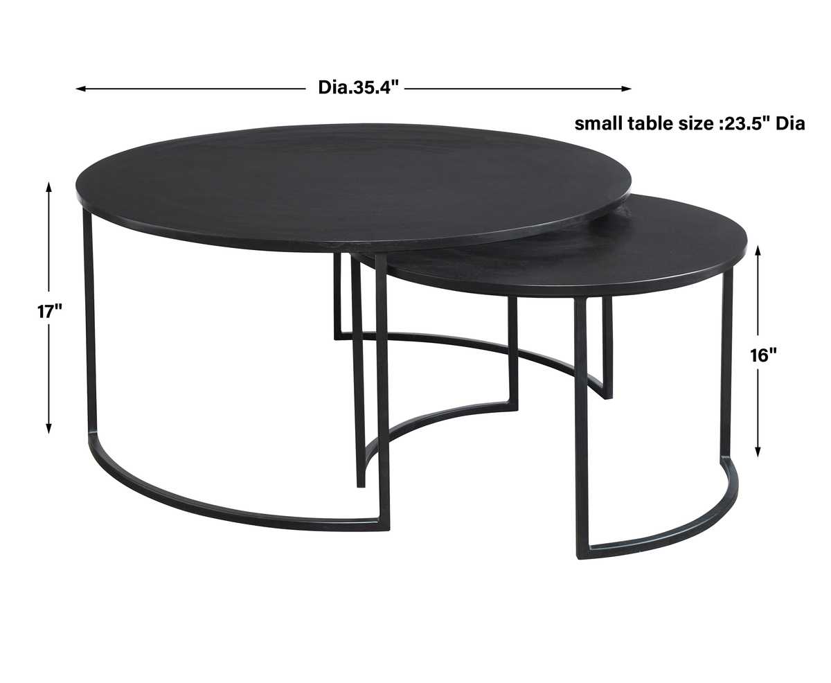 Uttermost Barnette Nesting Coffee Tables, S/2 - CLOSEOUT