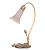 16" High Gray Tiffany Pond Lily Accent Lamp