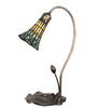 16" High Stained Glass Pond Lily Accent Lamp
