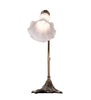 15" High Grey Pond Lily Accent Lamp