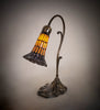 15" High Stained Glass Pond Lily Accent Lamp