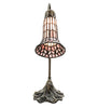 15" High Stained Glass Pond Lily Accent Lamp