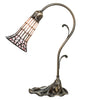15" High Stained Glass Pond Lily Accent Lamp