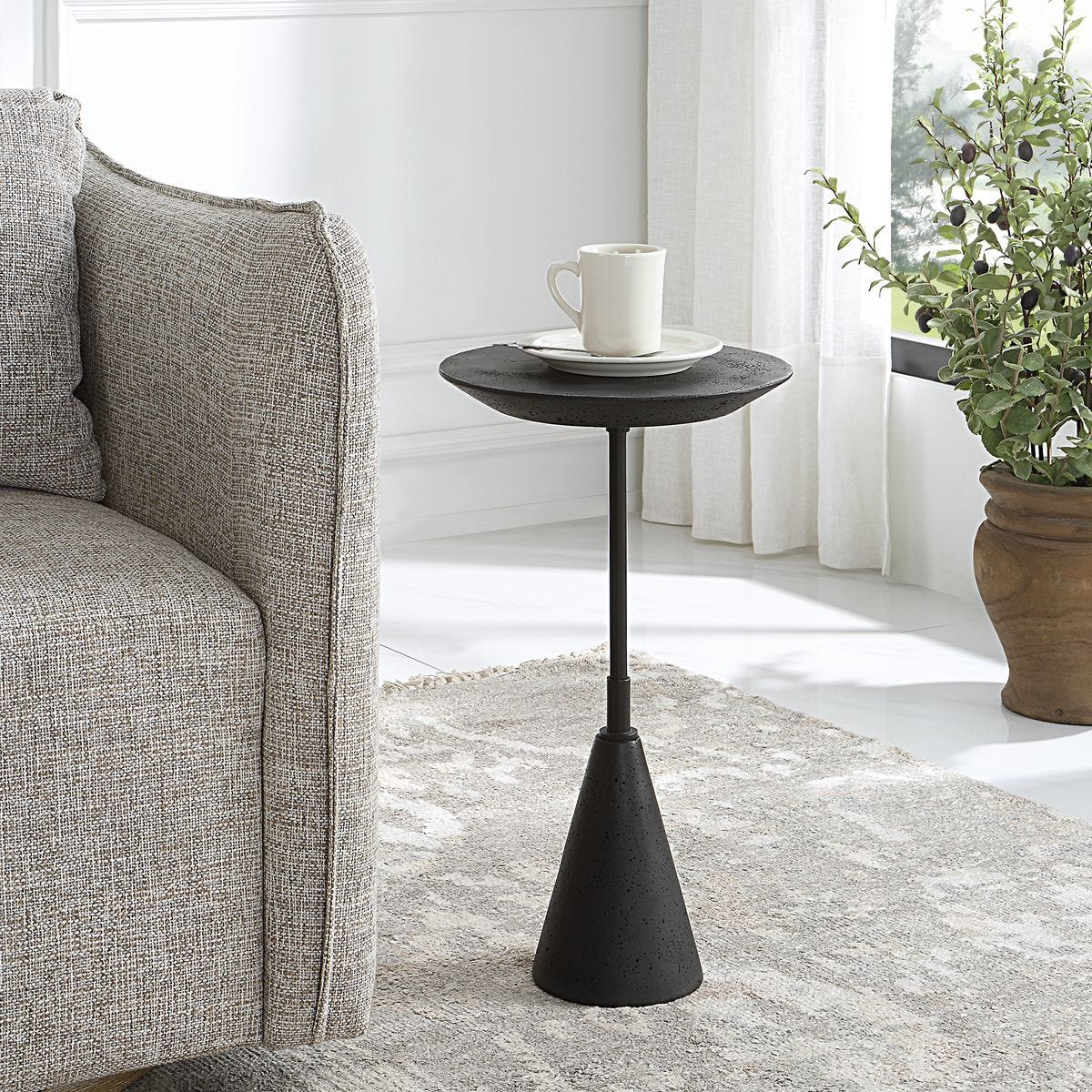 Uttermost Midnight Accent Table - CLOSEOUT