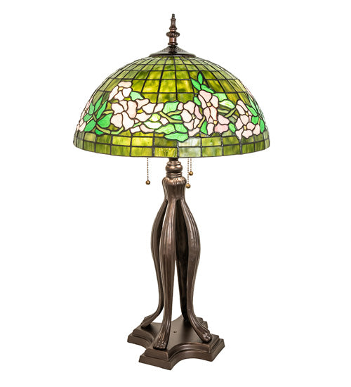 33" High Tiffany Banded Dogwood Table Lamp