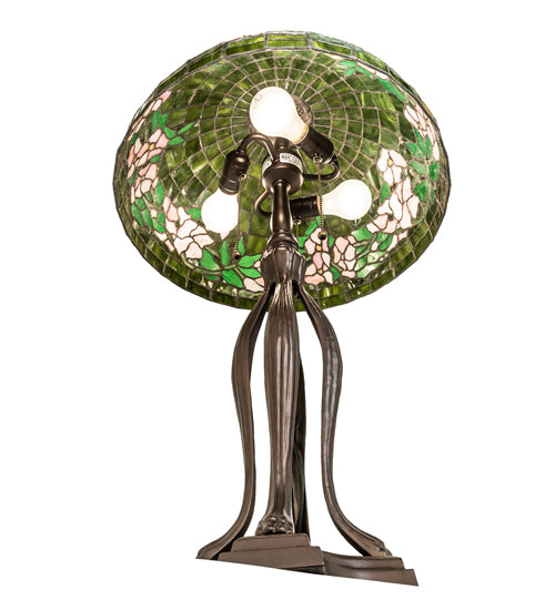 33" High Tiffany Banded Dogwood Table Lamp