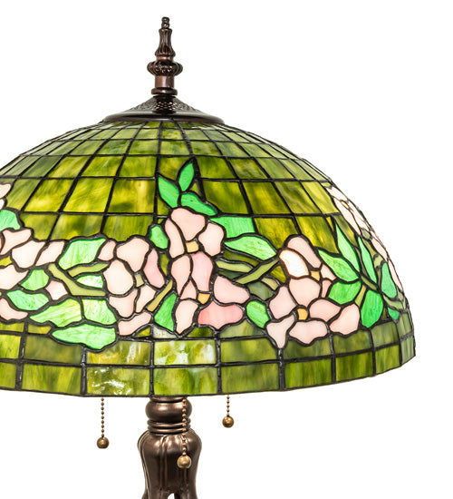 33" High Tiffany Banded Dogwood Table Lamp