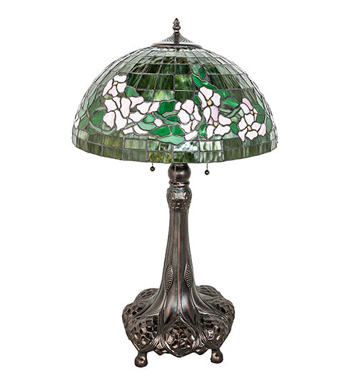 31" High Tiffany Banded Dogwood Table Lamp
